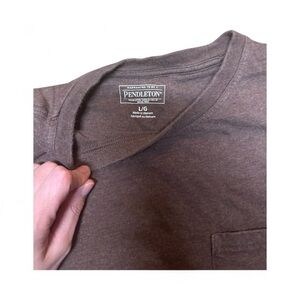 Pendleton Men's Short Sleeve Tee in Rich Brown